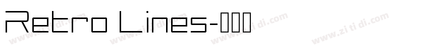 Retro Lines字体转换